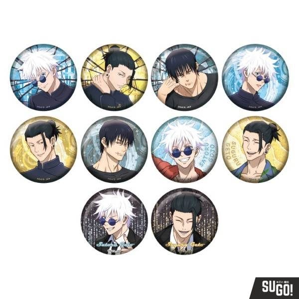 Ensky Jujutsu Kaisen: Glitter Can Badge Collection Hidden Inventory / Premature Death Arc (1 Random Pack)