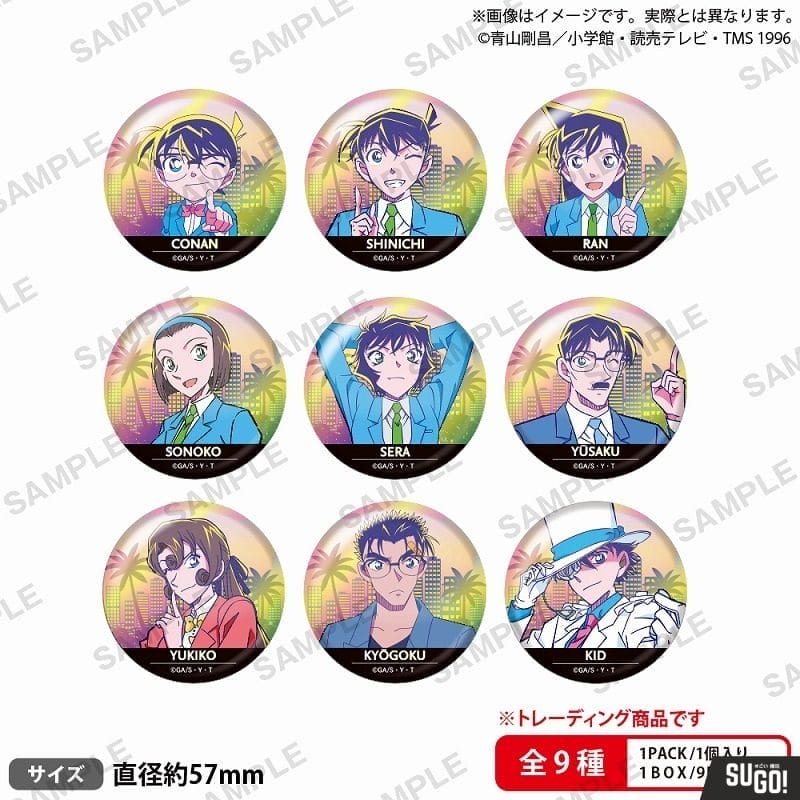 Bushiroad Detective Conan Trading Hologram Can Badge City Pop ver. Vol ...