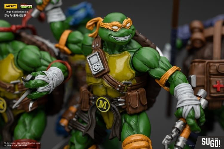 Joy Toy JT6144 Teenage Mutant Ninja Turtles TMNT Michelangelo 1/18 Action  Figure