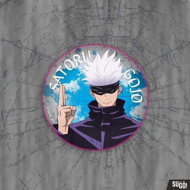 OtakuTech Jujutsu Kaisen Glitter Badge - Satoru Gojo 58mm