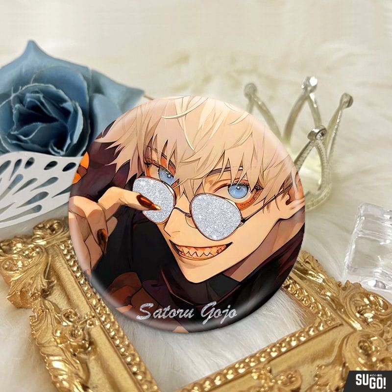 Nice Good Jujutsu Kaisen Glitter Badge - Gojo Satoru 58mm