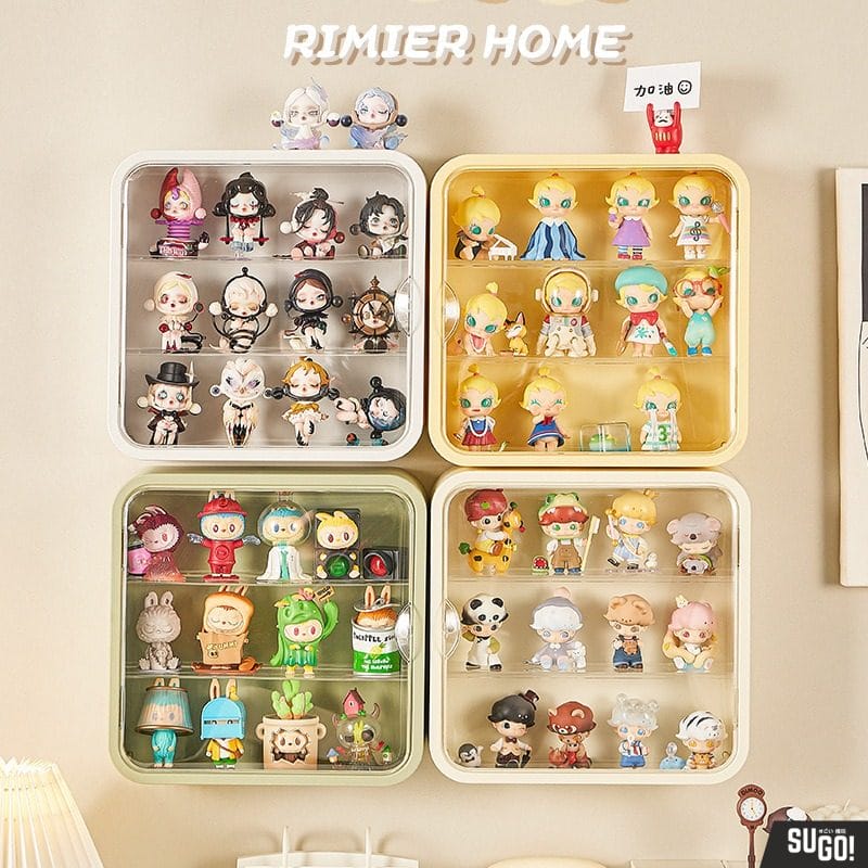 RIMIER Home Blind Box Display Case Transparent Wall-Mounted Shelf ...