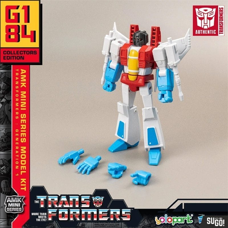 YOLOPARK Transformers G1 Optimus Prime Bumblebee Megatron Grimlock Pre-Assembled Action Figures - Starscream