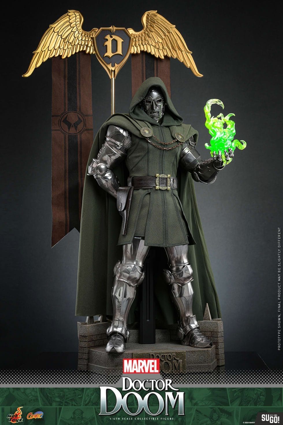 Hot Toys Marvel Comics - 1/6th Scale Doctor Doom (Special Ver.) Action Figure CMS022B