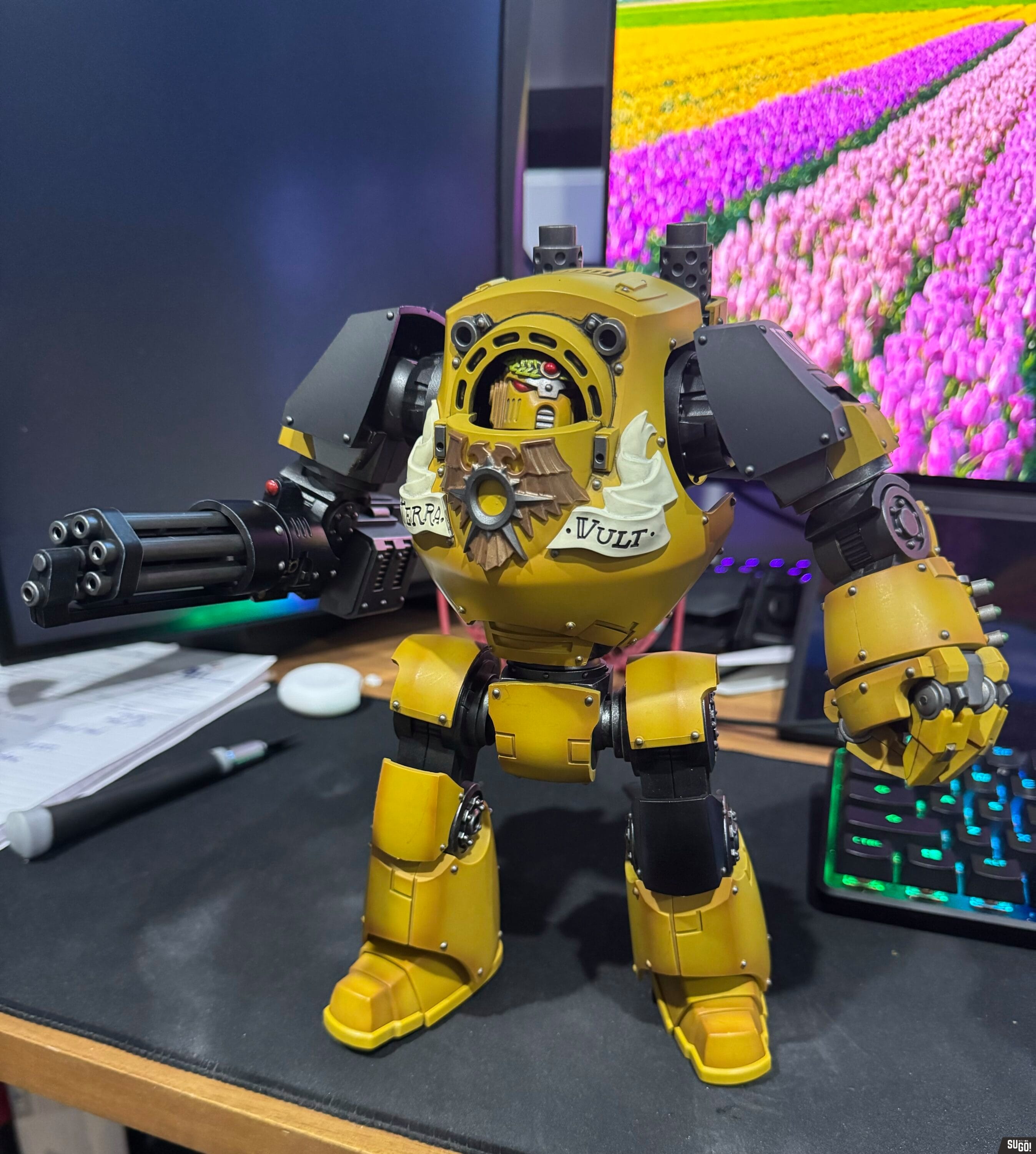 Joy Toy JT9411 Warhammer'The Horus Heresy' Imperial Fists Legion Cataphractii Dreadnought Action 1/18 Action Figure photo review