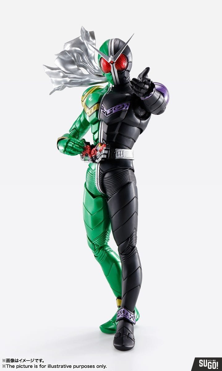 Bandai S.H.Figuarts (Shinkocchou Seihou) Kamen Rider Double Cyclone Joker Fuuto Pi Animeted Anniversary (Reissue) Action Figure