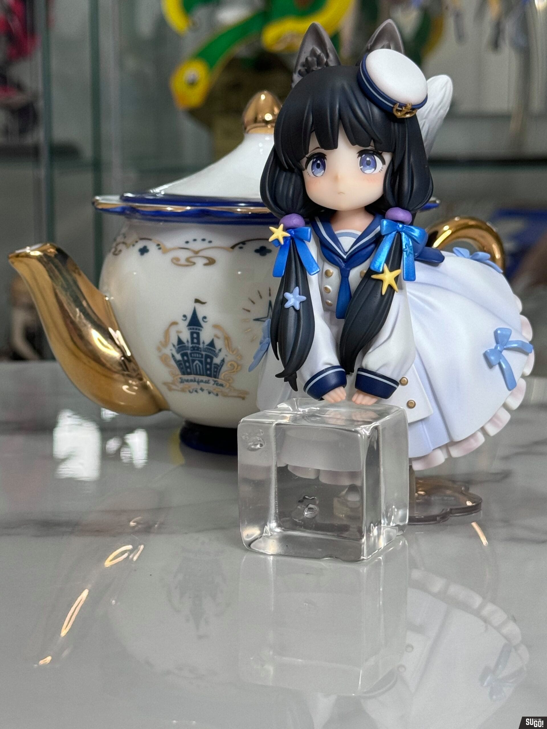 Ribose Dlc Series Tea Party Teapot Cat PVC Figure photo review