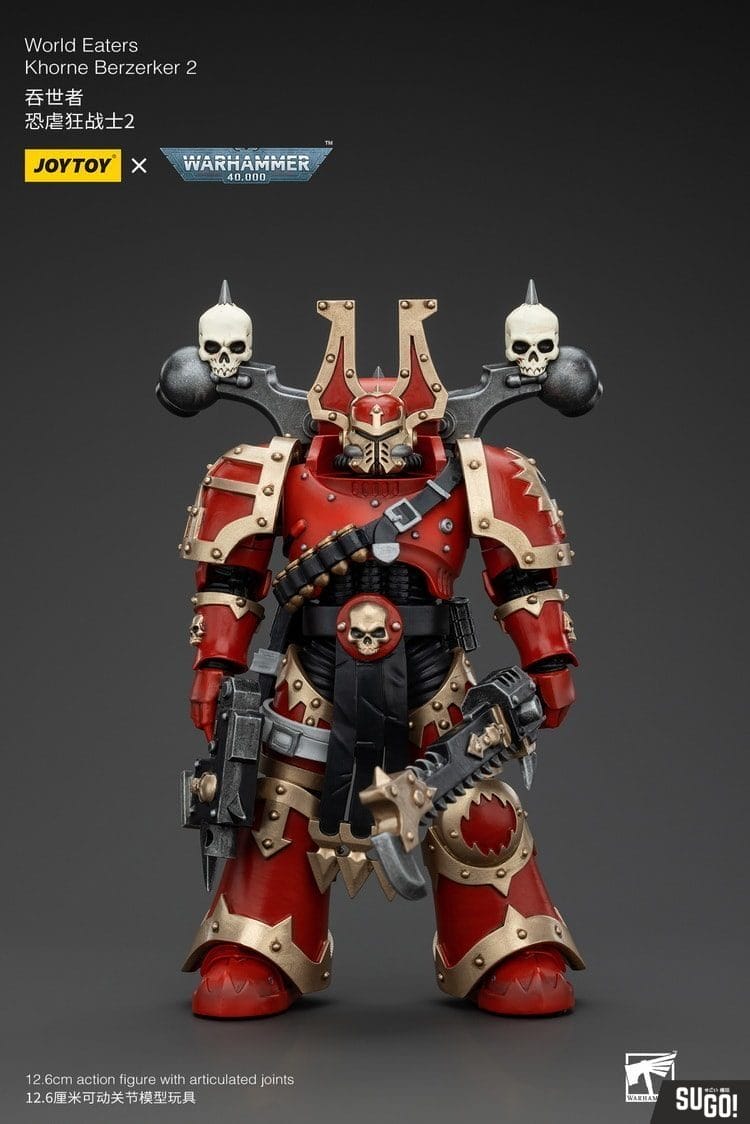 Joy Toy JT00584 Warhammer 40K World Eaters Khorne Berzerker 2 1/18 Action Figure