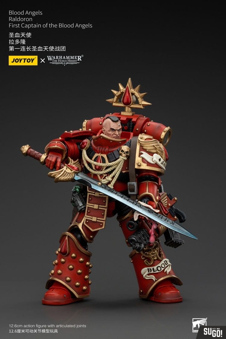 Joy Toy JT00720 Warhammer The Horus Heresy Blood Angels Raldoron First Captain of The Blood Angels 1/18 Action Figure