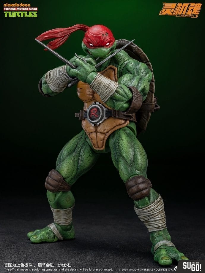 Ling Jihum Studio Licensed TMNT Action Figure - Raphael 17cm Action Figure