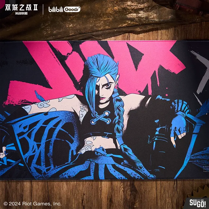 BilibiliGoods League of Legends Arcane Jinx XL Mouse Pad