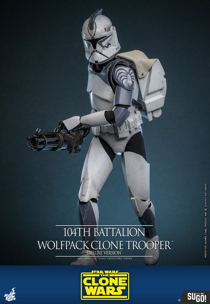 Hot Toys TMS143 104th Battalion Wolfpack Clone Trooper (Deluxe Version) Star Wars: The Clone Wars Action Figure