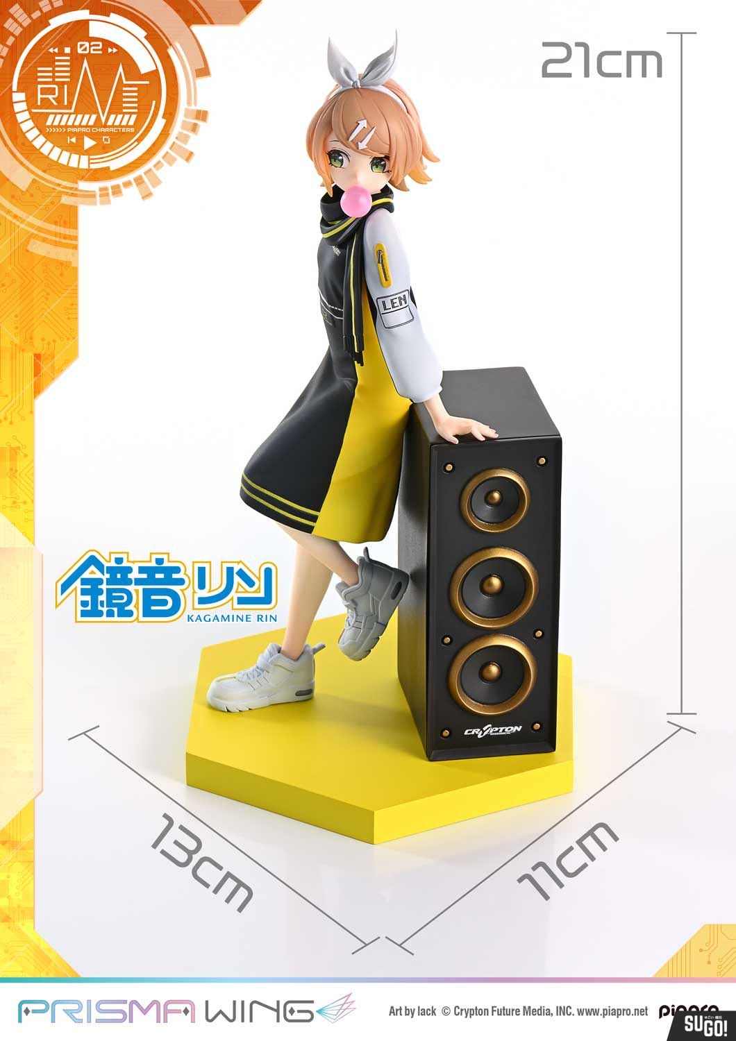 Prime 1 Studio PRISMA Wing PWPCL-03P Miku Piapro Characters Kagamine Rin 'Art by lack' 1/7 Scale Statue