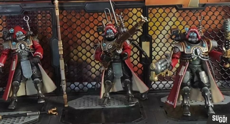 Joy Toy Warhammer 40K Adeptus Mechanicus Skitarrii Ranger With Data-Tether 1/18 Scale Action Figure photo review