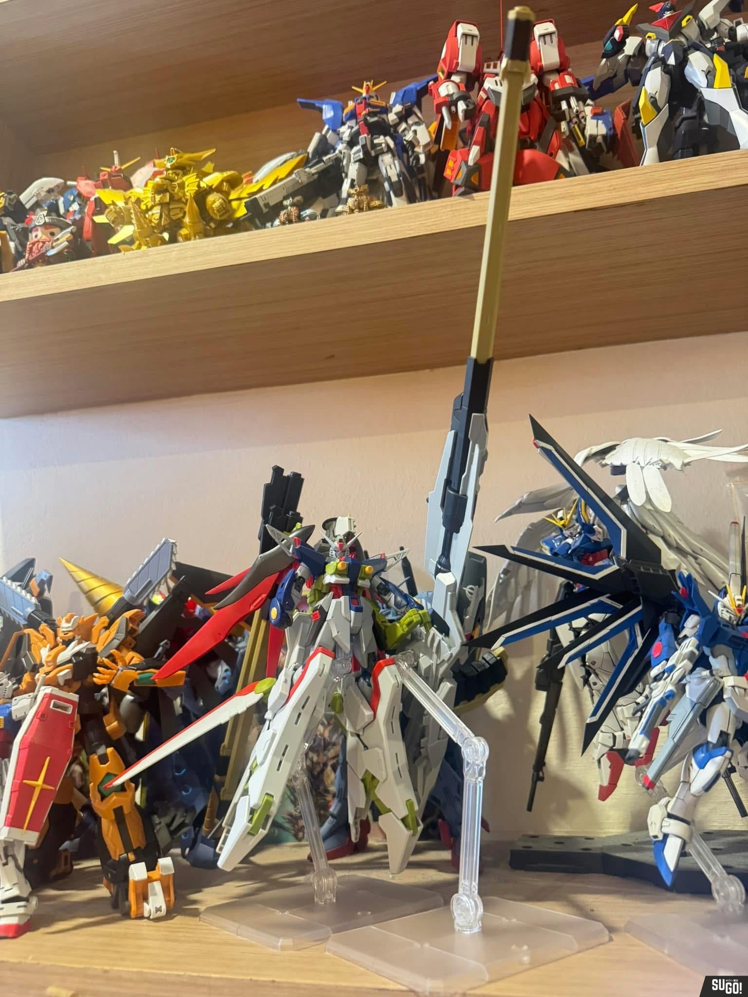 Bandai HG Destiny Gundam Spec II & Zeus Sillouette 1/144 Model Kit photo review