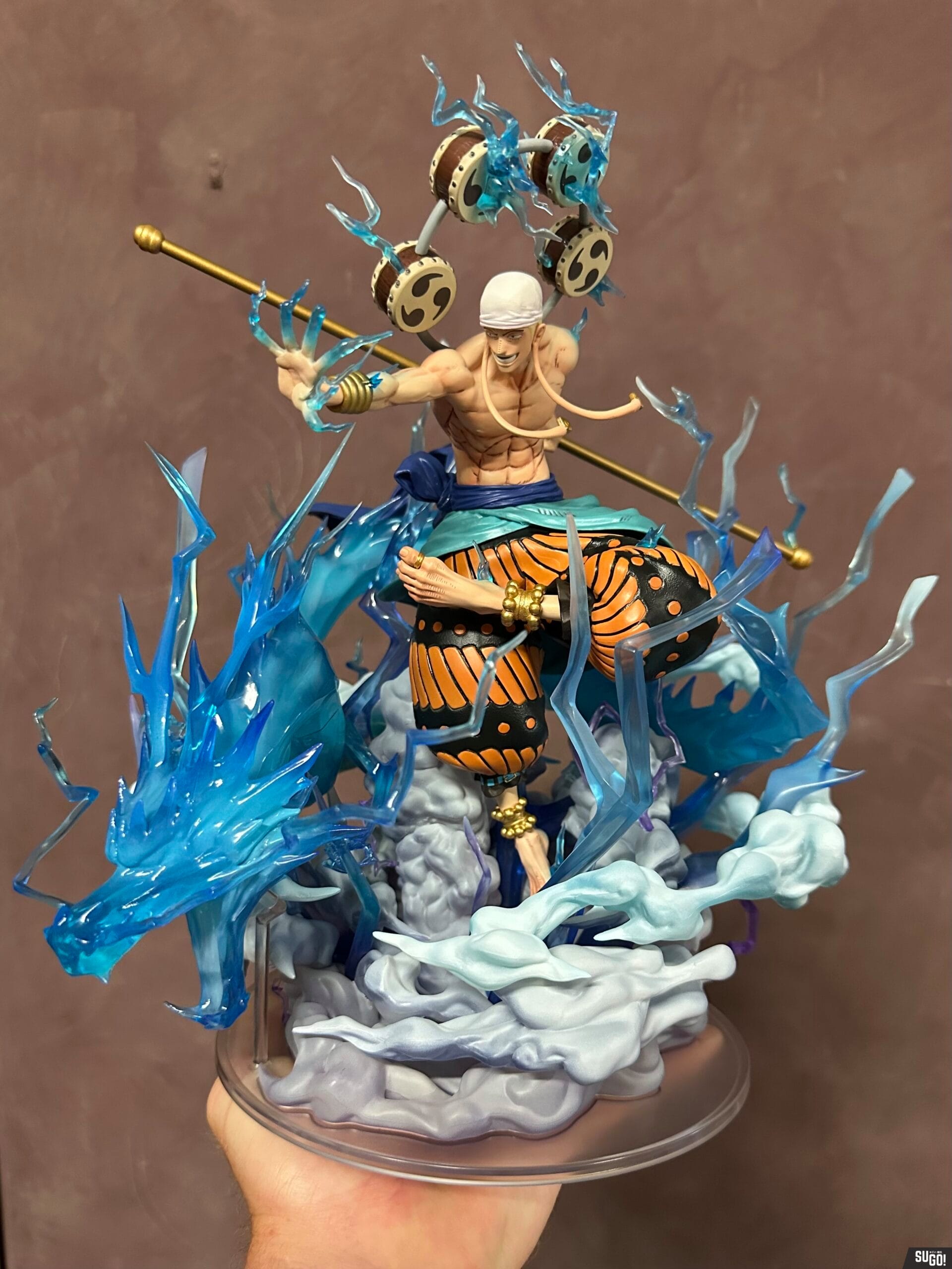 Bandai One Piece Enel 60 Million V 'Thunder Dragon' [Super Fierce Battle] Figuarts Zero PVC Figure photo review