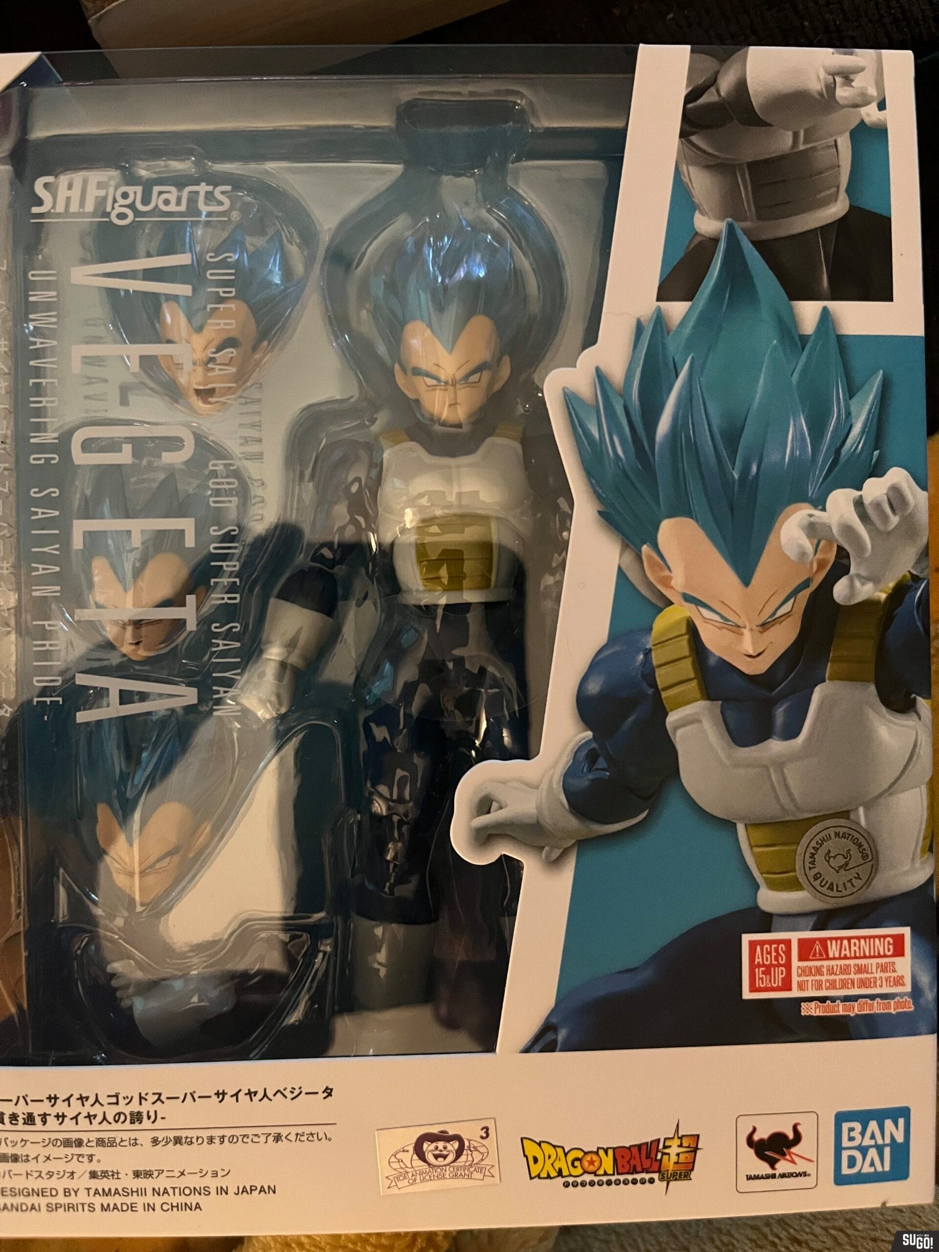 Bandai S.H.Figuarts Dragon Ball Super Saiyan God Super Saiyan VEGETA- The Pride of Saiyans Action Figure photo review