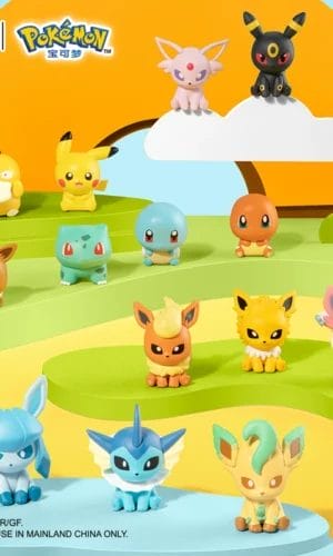 Funism Pokemon Pikachu And Eevee Family Mini Blind Box PVC