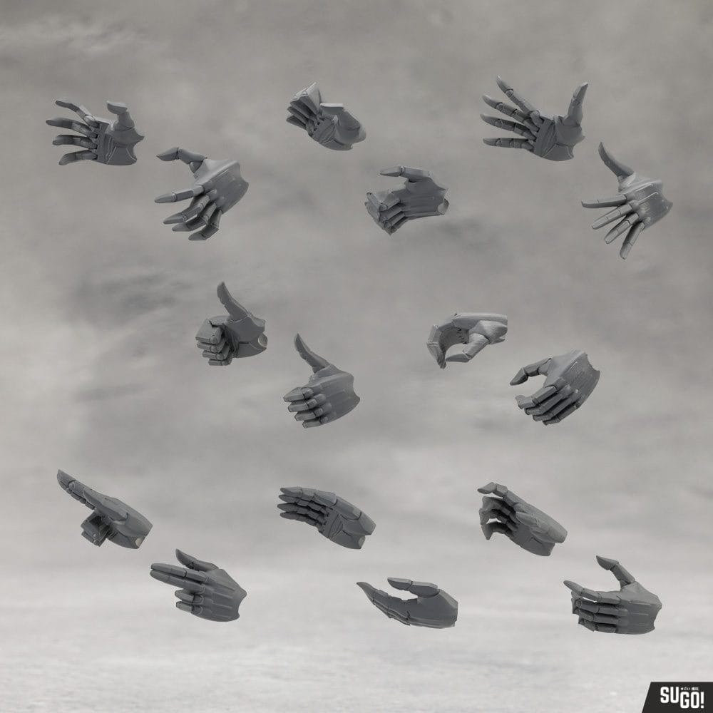 Kotobukiya Megalomaria M.S.G EX Hand Unit [Male Type A] (MEGALOMARIA Unlimited UNIVERSE) Hand Only Accessories