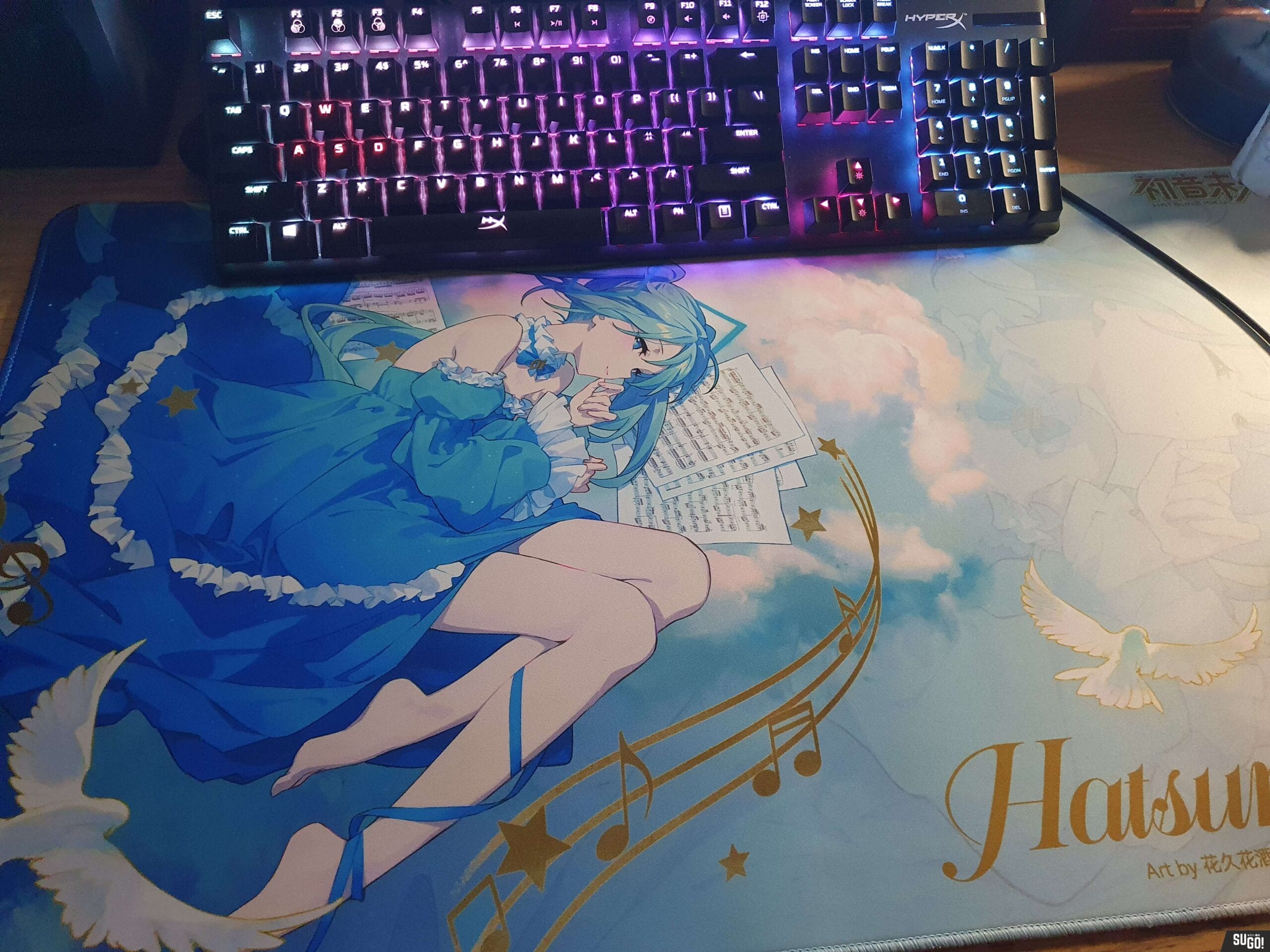Click to view full screen Moeyu Hatsune Miku Dreamscape Series Large Gaming Mouse Pad Anime Desk Mat Goods photo review