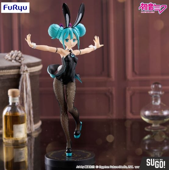 FuRyu Hatsune Miku Bicute Bunnies Black Bunny PVC Figure