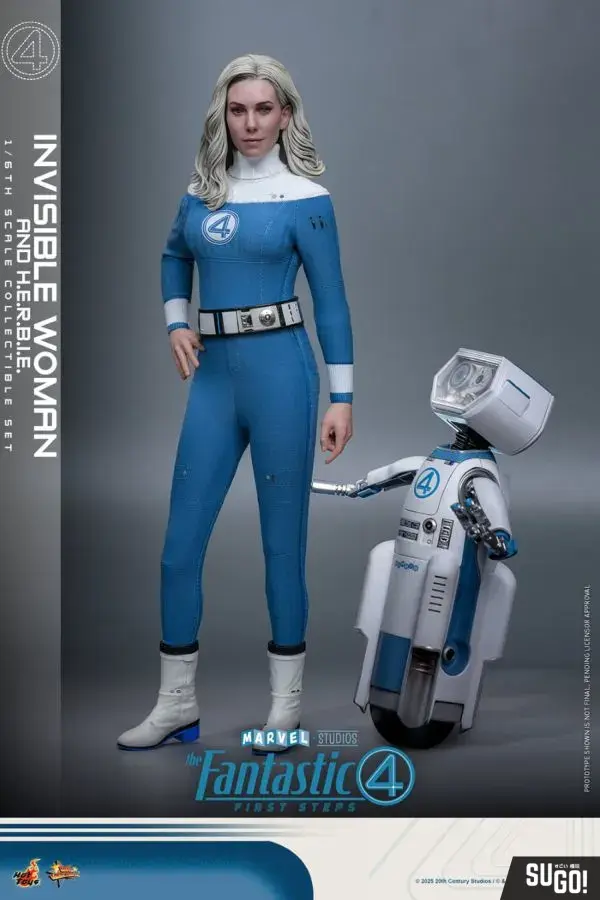 Hot Toys The Fantastic Four: First Steps - Invisible Woman & Herbie Set [Deluxe Ver.] 1/6 Scale Action Figure