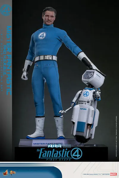 Hot Toys The Fantastic Four: First Steps Mr. Fantastic & H.E.R.B.I.E. Movie Masterpiece MMS822 [Deluxe Ver.] 1/6 Action Figure