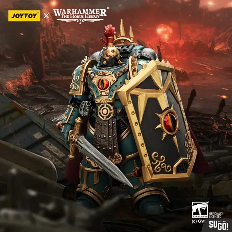 Joy Toy JT01833 Warhammer The Horus Heresy Sons of Horus Little Horus Aximandcaptain of The 5th Company 1/18 Action Figure