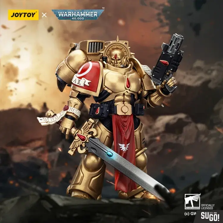 Joy Toy JT01840 Warhammer 40K Blood Angels Sanguinary Guard 1 With Inferno Pistol And Encarmine Blade 1/18 Action Figure