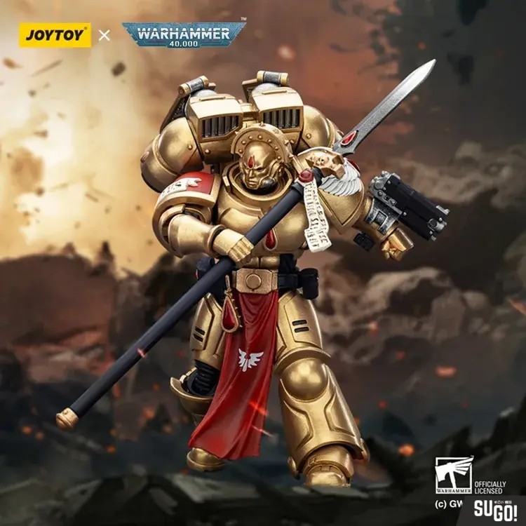 Joy Toy JT01857 Warhammer 40K Blood Angels Sanguinary Guard 2 With Angelus Boltgun And Encarmine Spear 1/18 Action Figure
