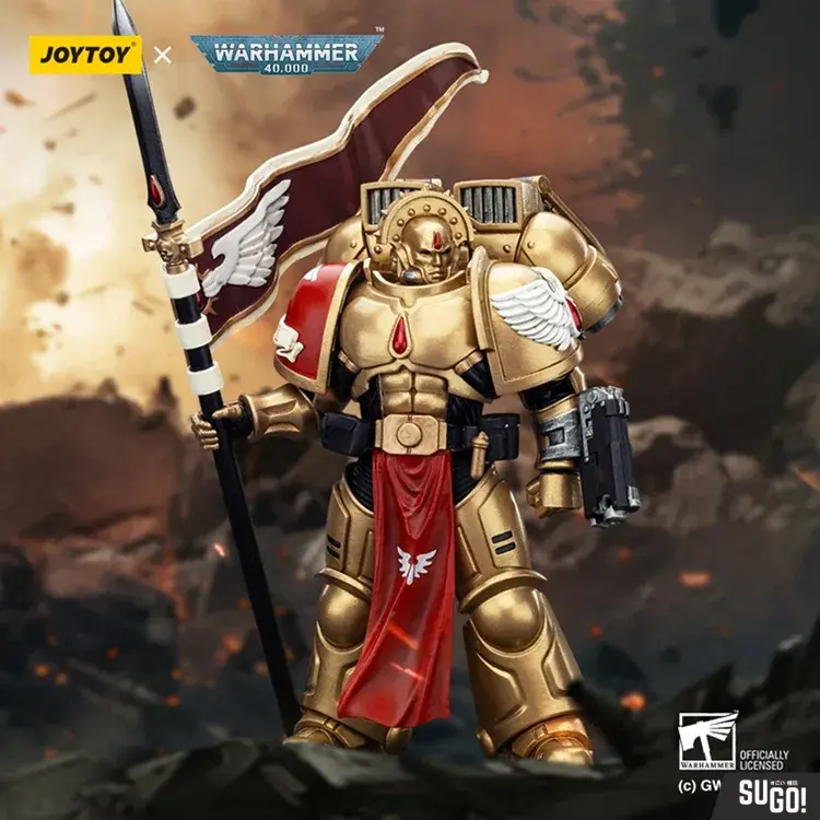 Joy Toy JT01864 Warhammer 40K Blood Angels Sanguinary Guard 3 With Angelus Boltgun And Encarmine Spear 1/18 Action Figure