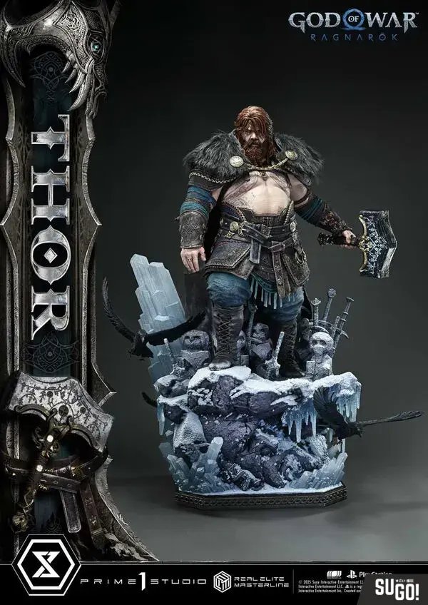 Prime 1 Studio REMGOW-02 God of War Ragnarök Thor Real Elite Masterline Standard Ver. 1/3 Licensed Statue