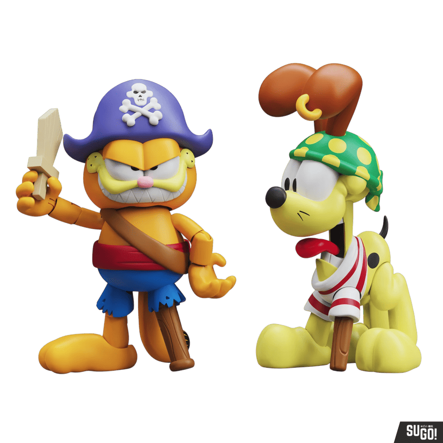 Boss Fight Studios Garfield's Halloween Adventure - Pirate Garfield & Pirate Odie Action Figure